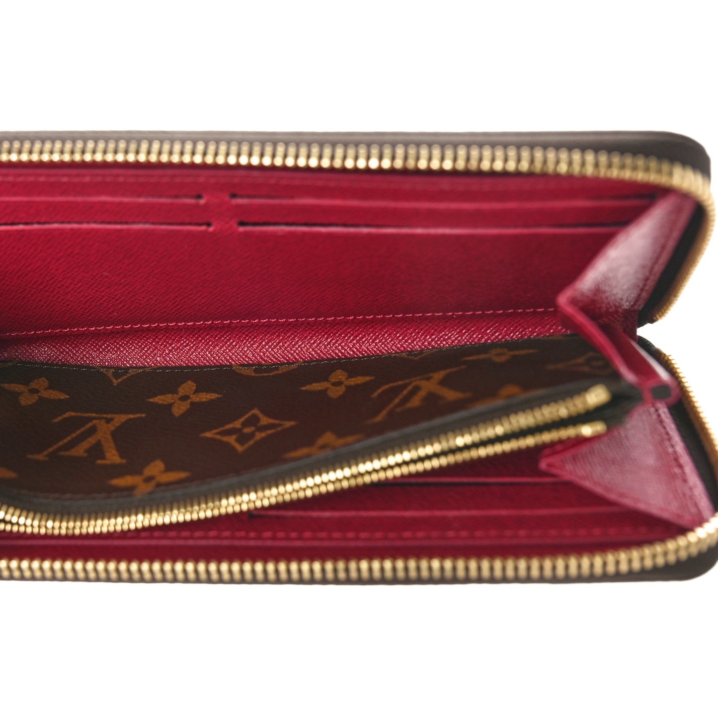 Monogram Clemence Wallet Fuchsia