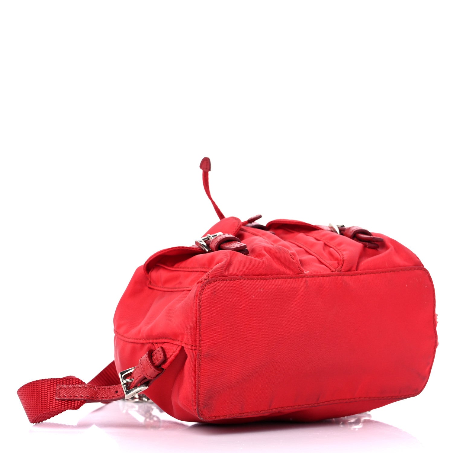 Prada Nylon Vela Mini Crossbody Backpack Rosso 4 of 10