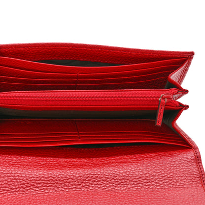 Gucci Cellarius Calfskin Soho Continental Wallet Vibrant Red 5 of 9