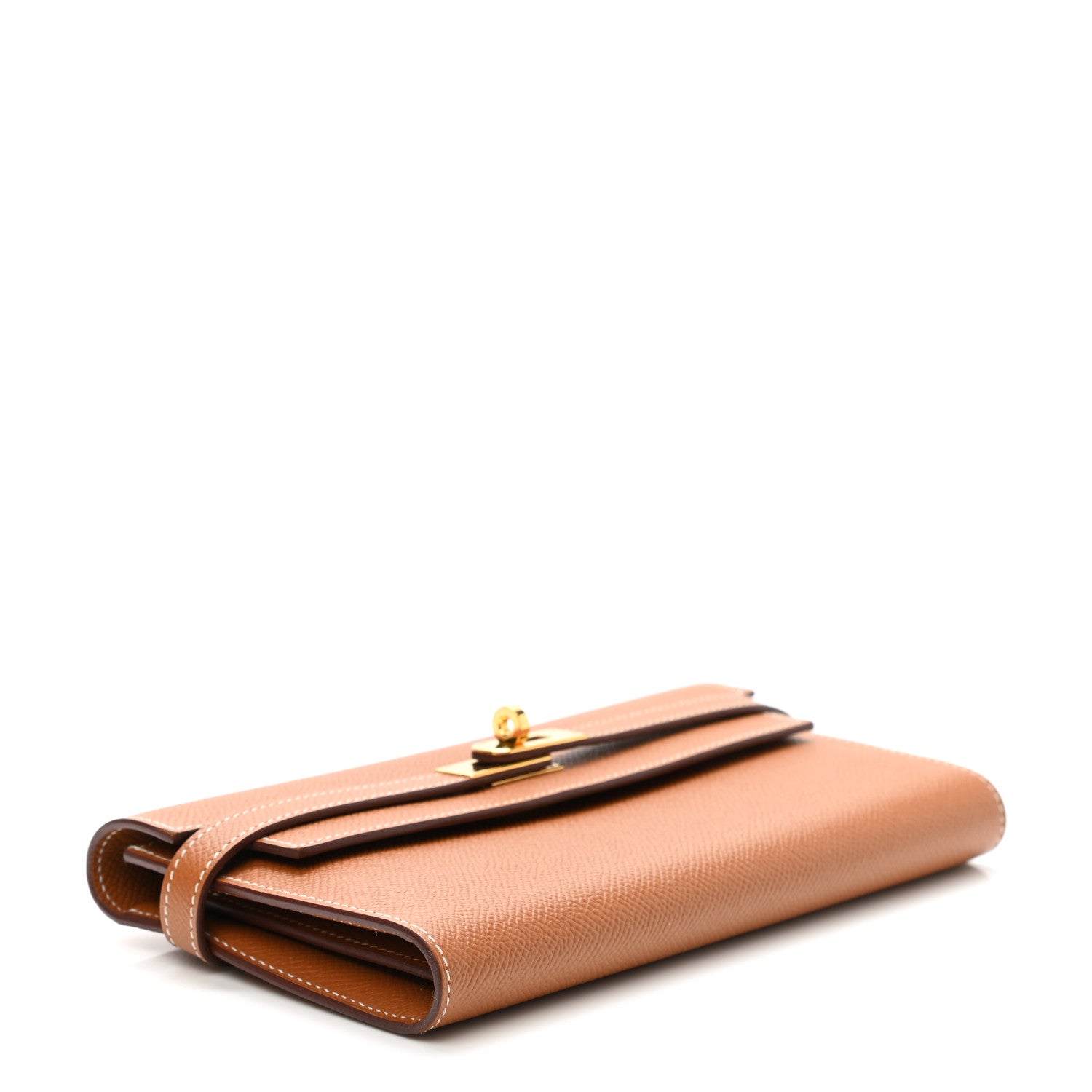 Hermes Epsom Kelly Longue Wallet Gold 4 of 7