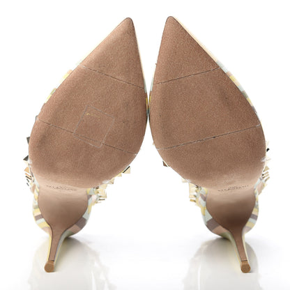 Valentino Garavani Nappa Native Couture 1975 Rockstud Ankle Strap Pumps 37 Multicolor 5 of 10