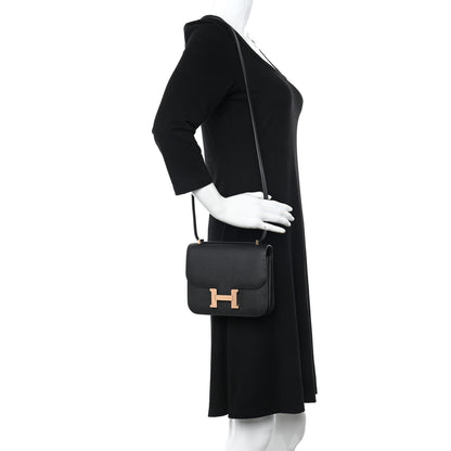 Hermes Epsom Constance 18 Black 2 of 11