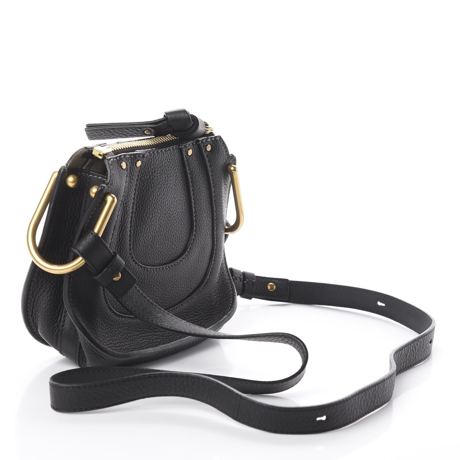 Chloe Grained Calfskin Nano Hayley Hobo Black 2 of 7