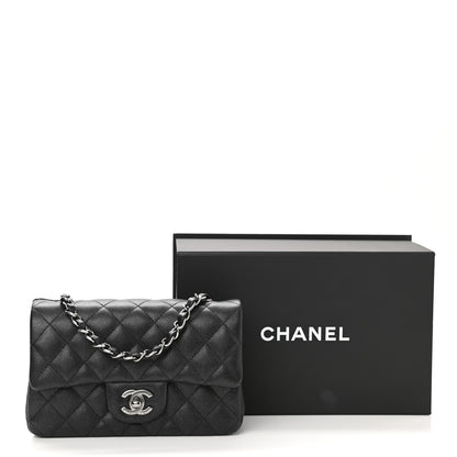 Chanel Iridescent Caviar Quilted Mini Rectangular Flap Black 11 of 11