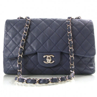 Chanel Caviar Jumbo Flap Blue 1 of 12