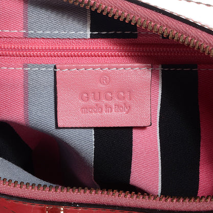 Gucci Patent Medium D Gold Ring Hobo Pink 6 of 7