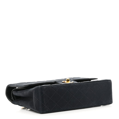 Chanel Satin Quilted Medium Double Flap Black 4 of 18