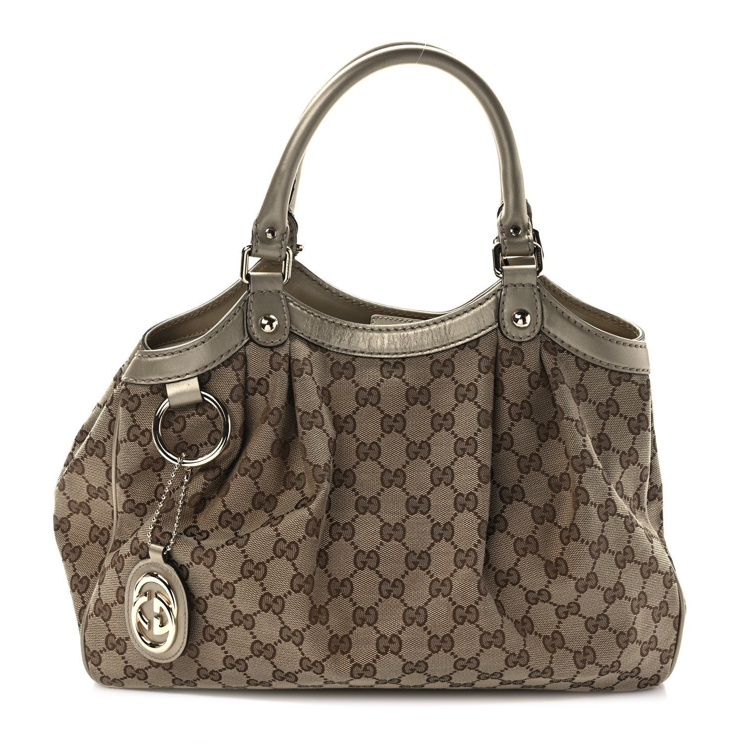 Gucci Monogram Medium Sukey Tote Champagne 1 of 9