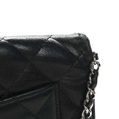 Chanel Lambskin Quilted Wallet On Chain WOC Black 13 of 14