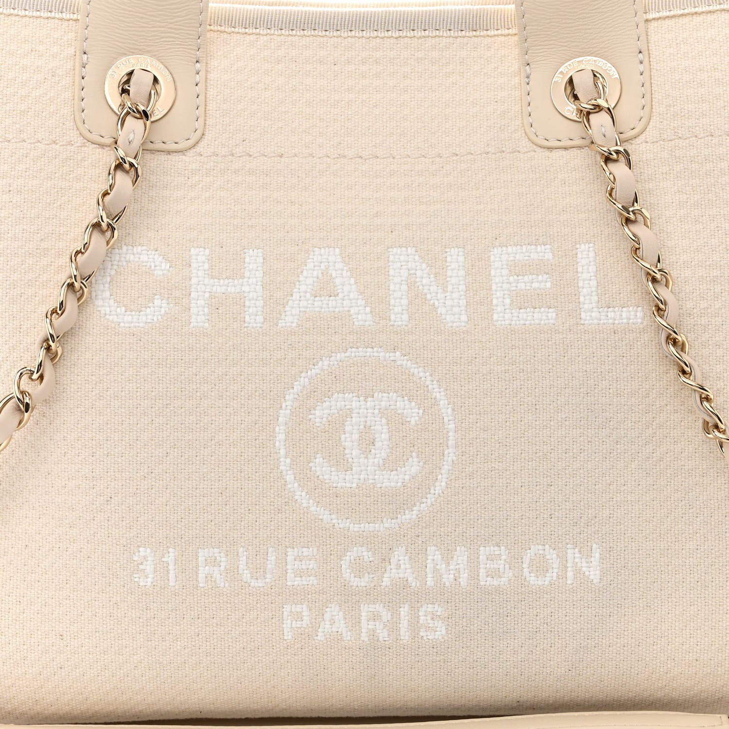 Chanel Mixed Fibers Small Deauville Tote White 10 of 12