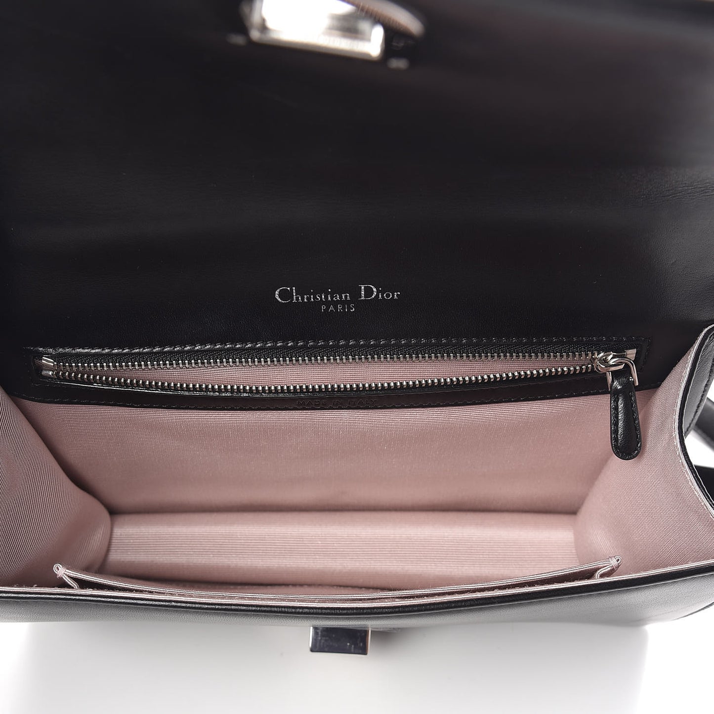 Lambskin Medium Diorama Flap Bag Black