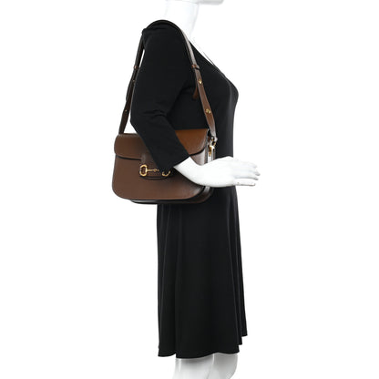 Gucci Azalea Calfskin Horsebit 1955 Shoulder Bag Brown Sugar 2 of 21