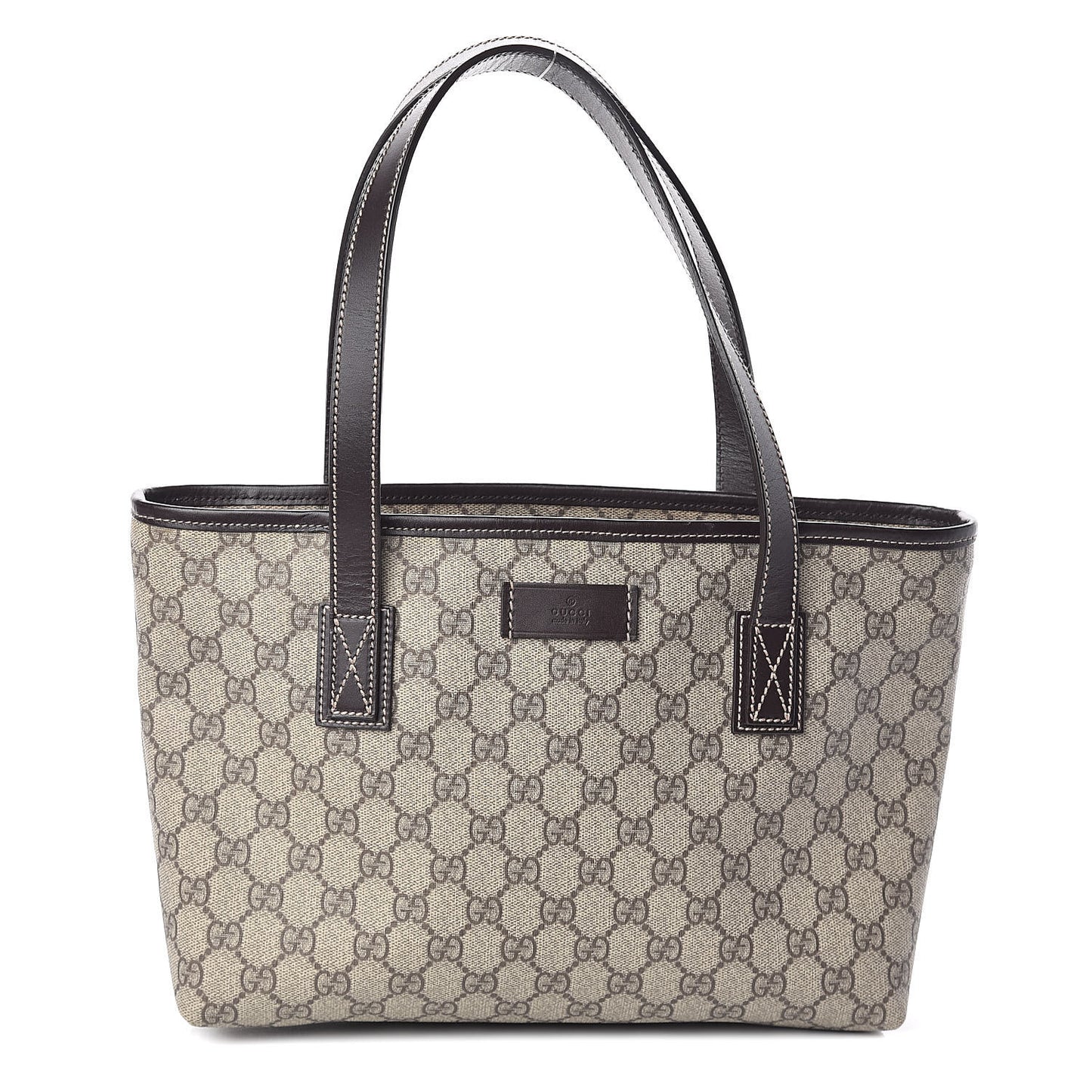 GG Supreme Monogram Small Joy Tote Dark Brown