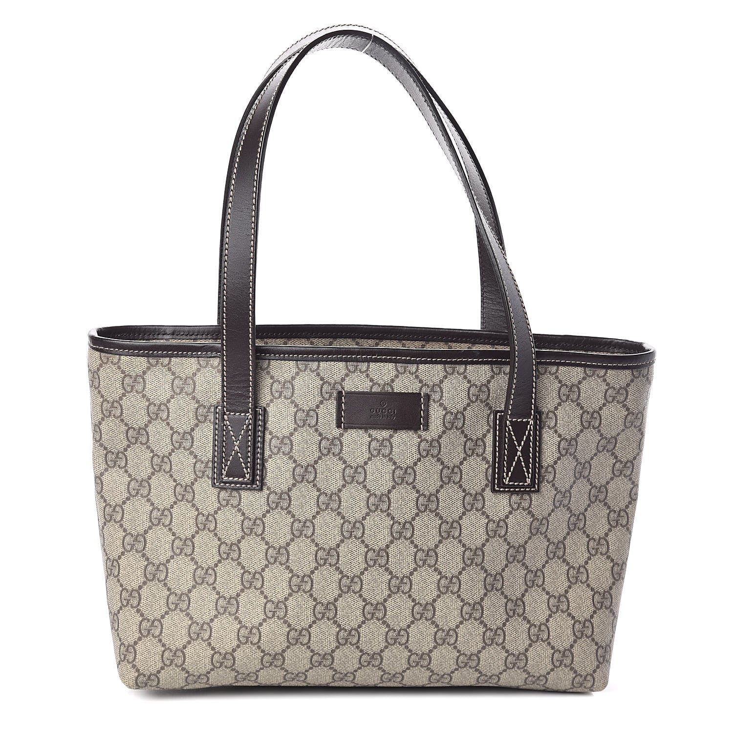 Gucci GG Supreme Monogram Small Joy Tote Dark Brown 1 of 9