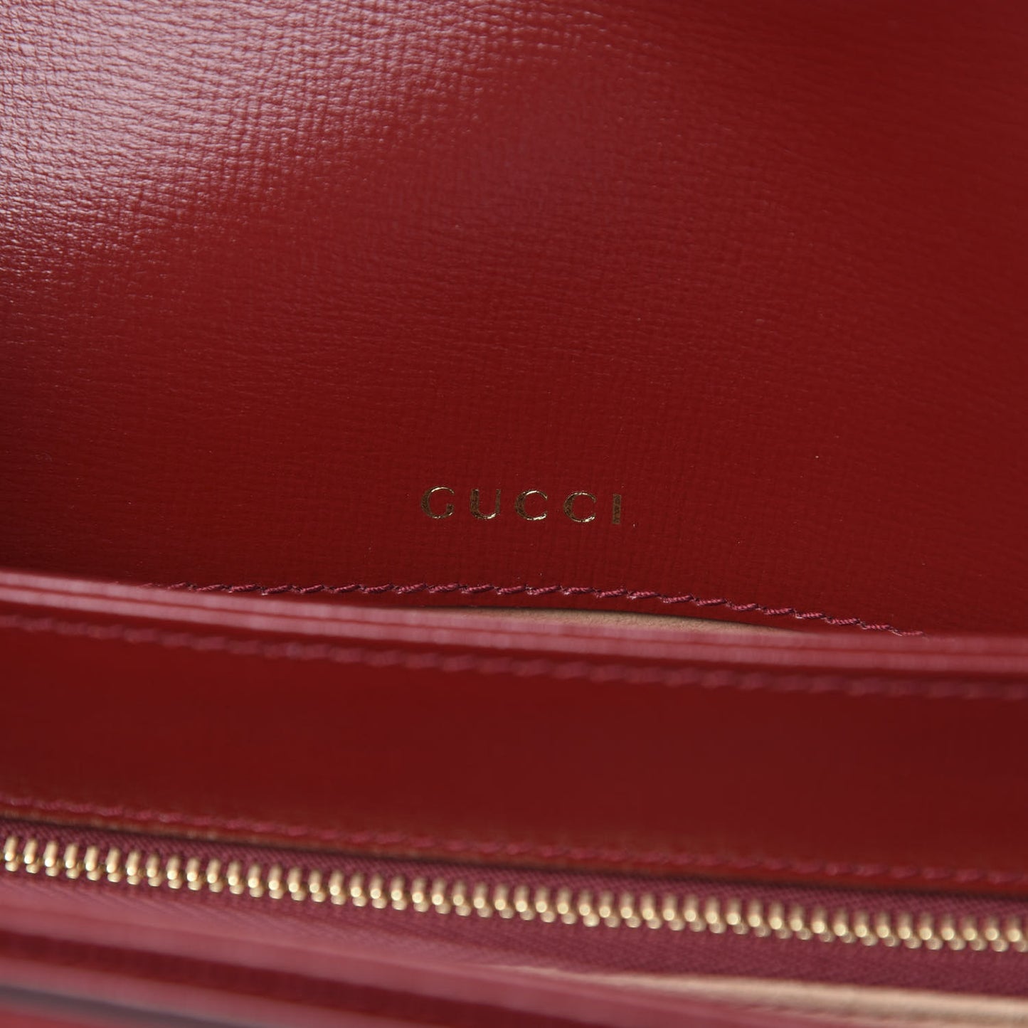 GG Supreme Monogram Azalea Calfskin Horsebit 1955 Shoulder Bag Beige Ebony New Cherry Red