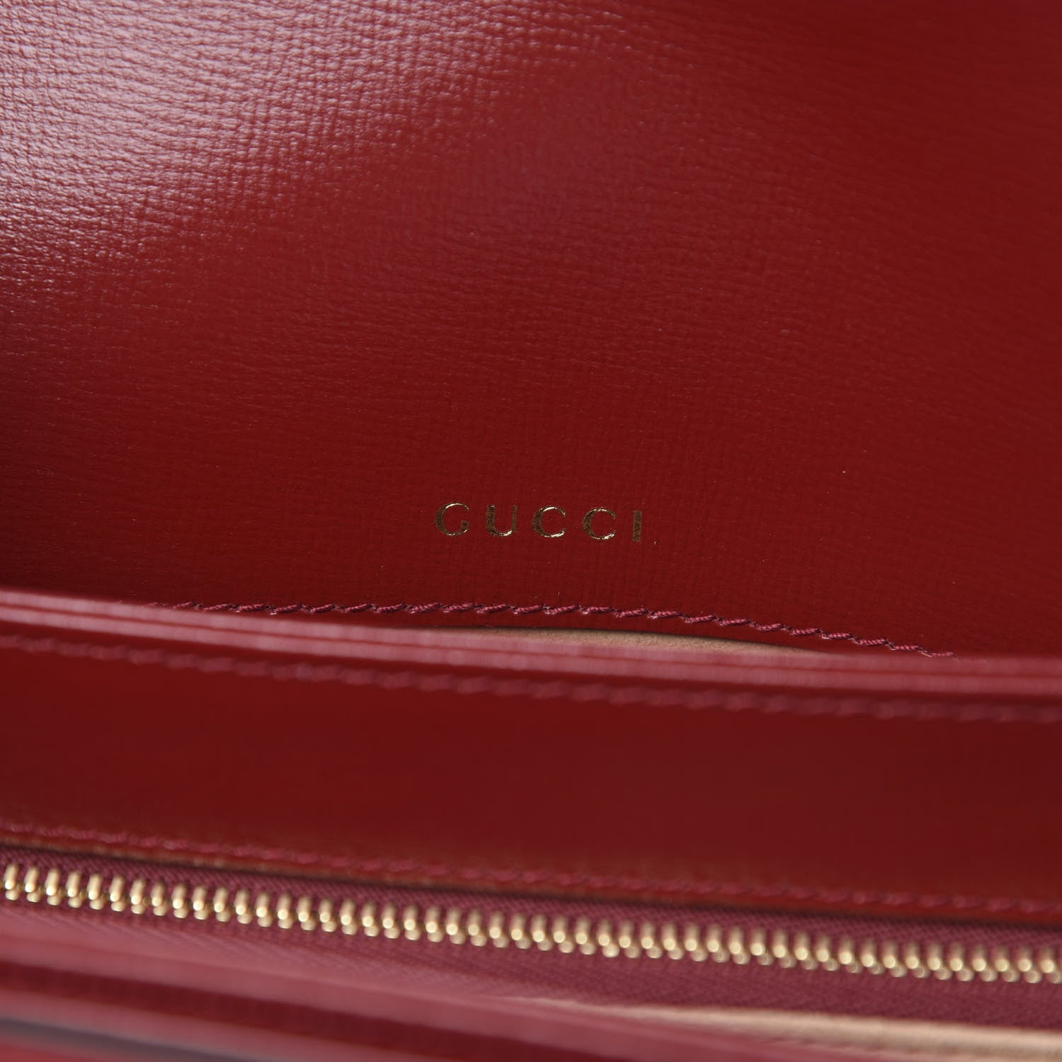 Gucci GG Supreme Monogram Azalea Calfskin Horsebit 1955 Shoulder Bag Beige Ebony New Cherry Red 8 of 13
