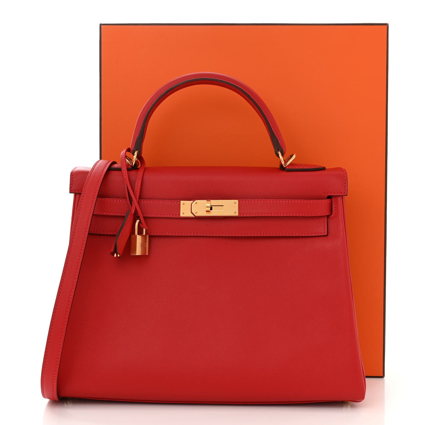 Evercolor Kelly Retourne 32 Rouge Casaque