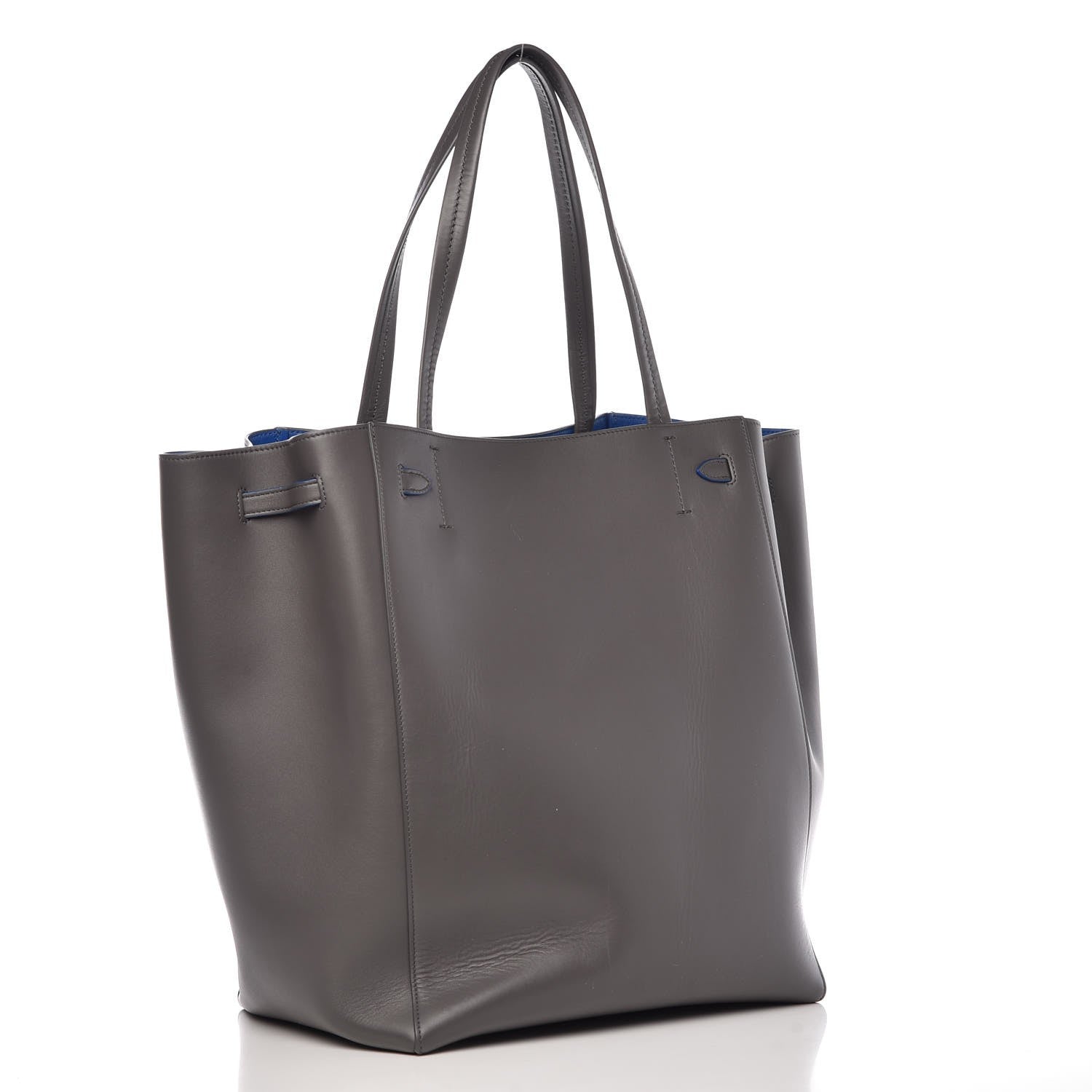 Celine Soft Calfskin Medium Belt Cabas Phantom Light Anthracite 3 of 7