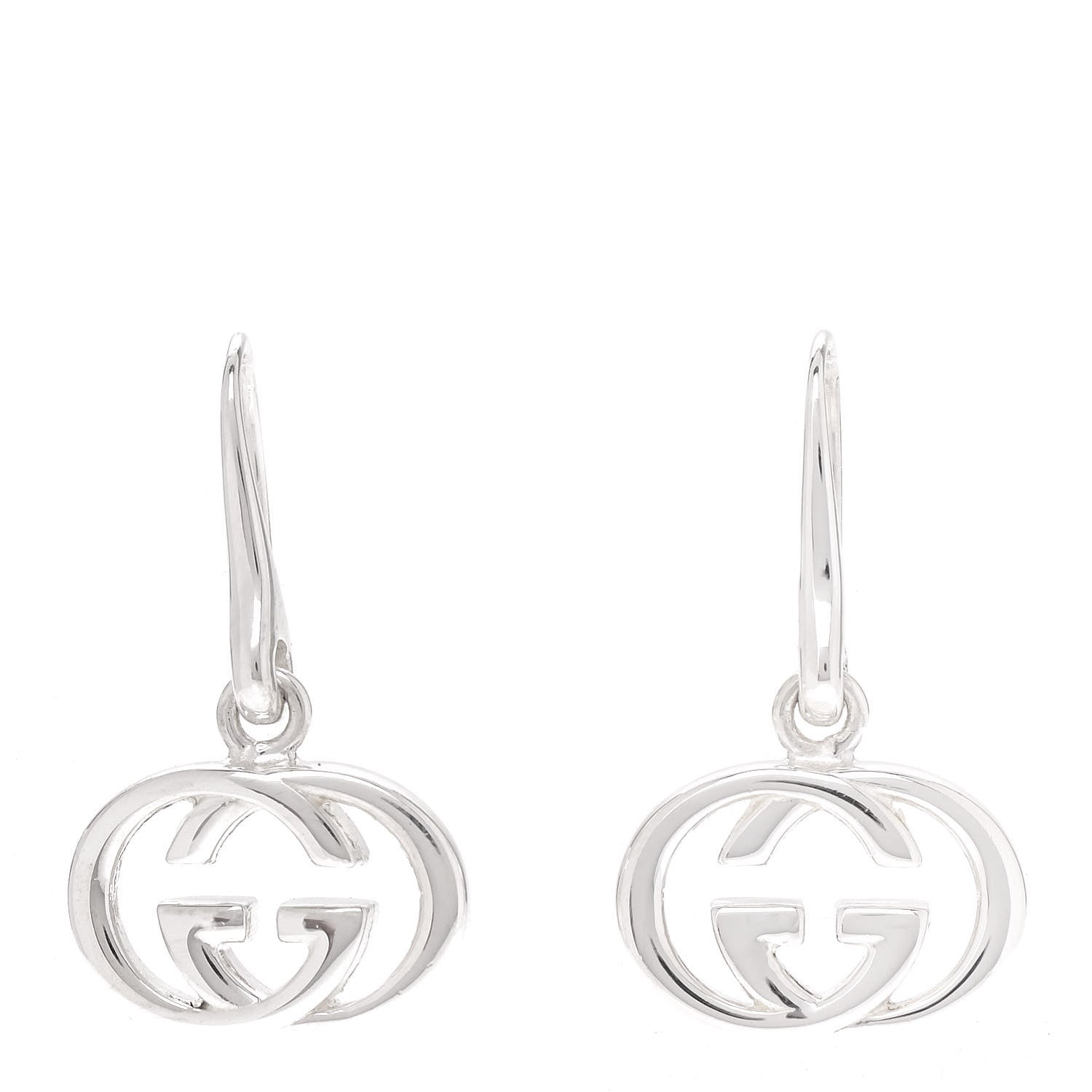 Gucci Sterling Silver Britt Drop Earrings 1 of 6