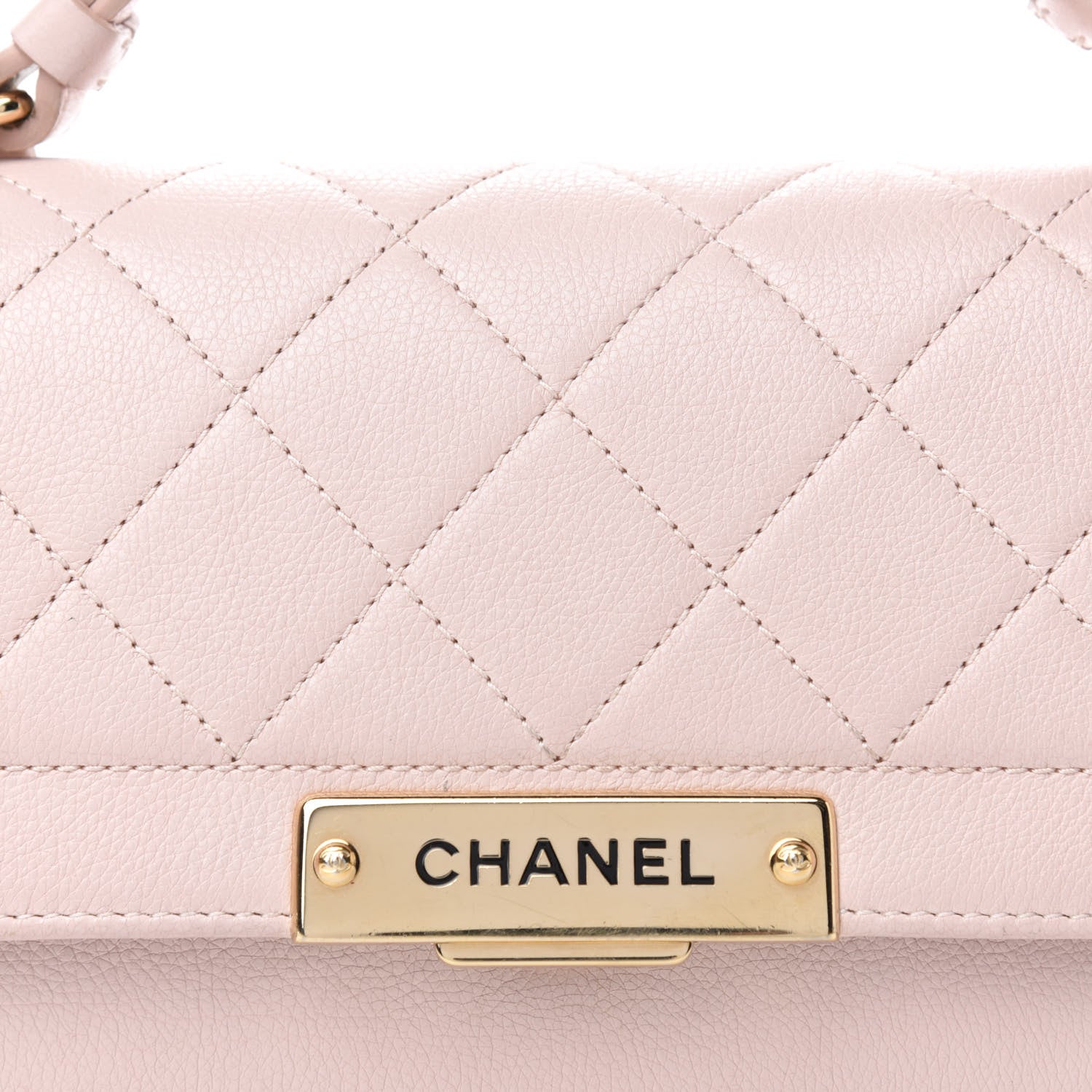 Chanel Grained Calfskin Quilted Small Label Click Flap Bag Pink 16 of 16