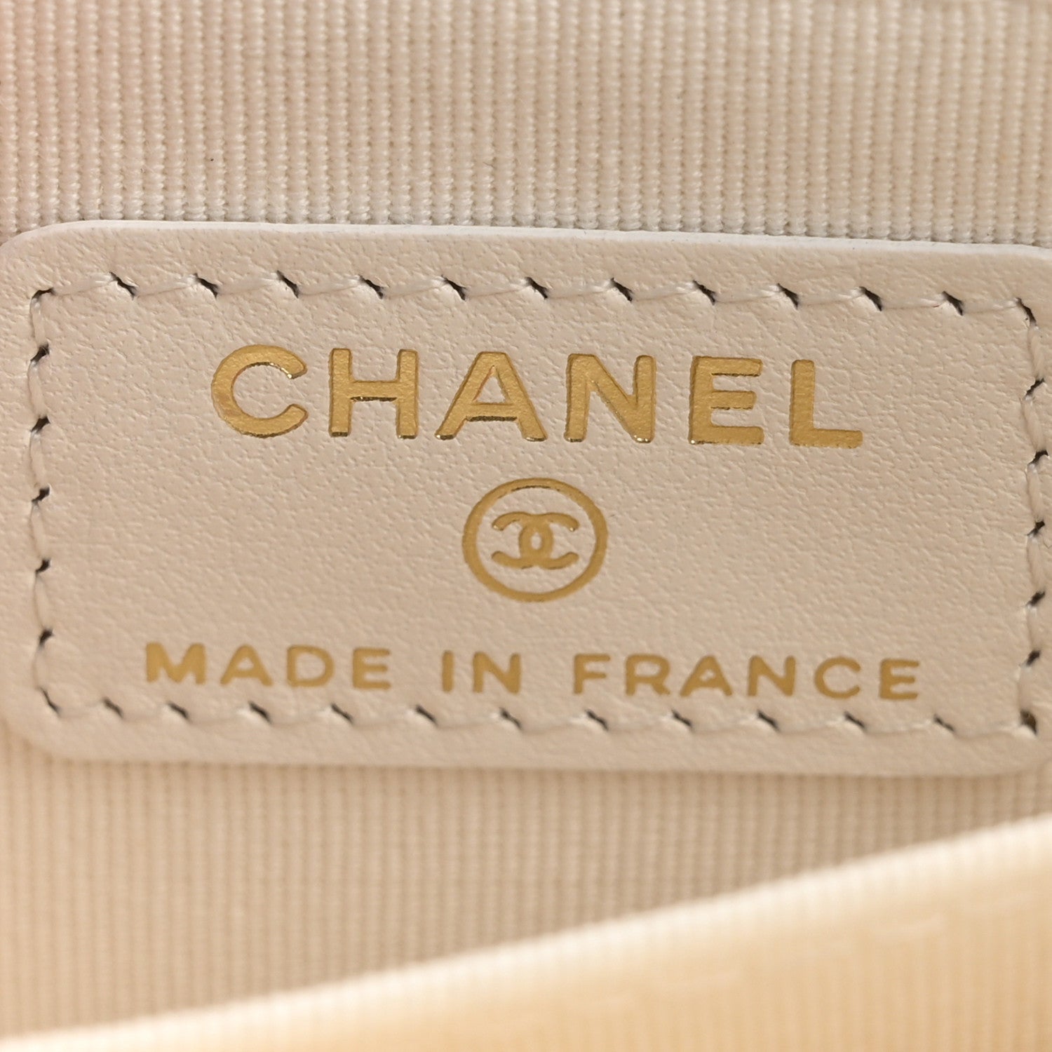 Chanel Caviar Quilted Crystal Zip Around Coin Purse Wallet White 6 of 7