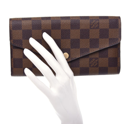 Louis Vuitton Damier Ebene Sarah Wallet NM 2 of 7