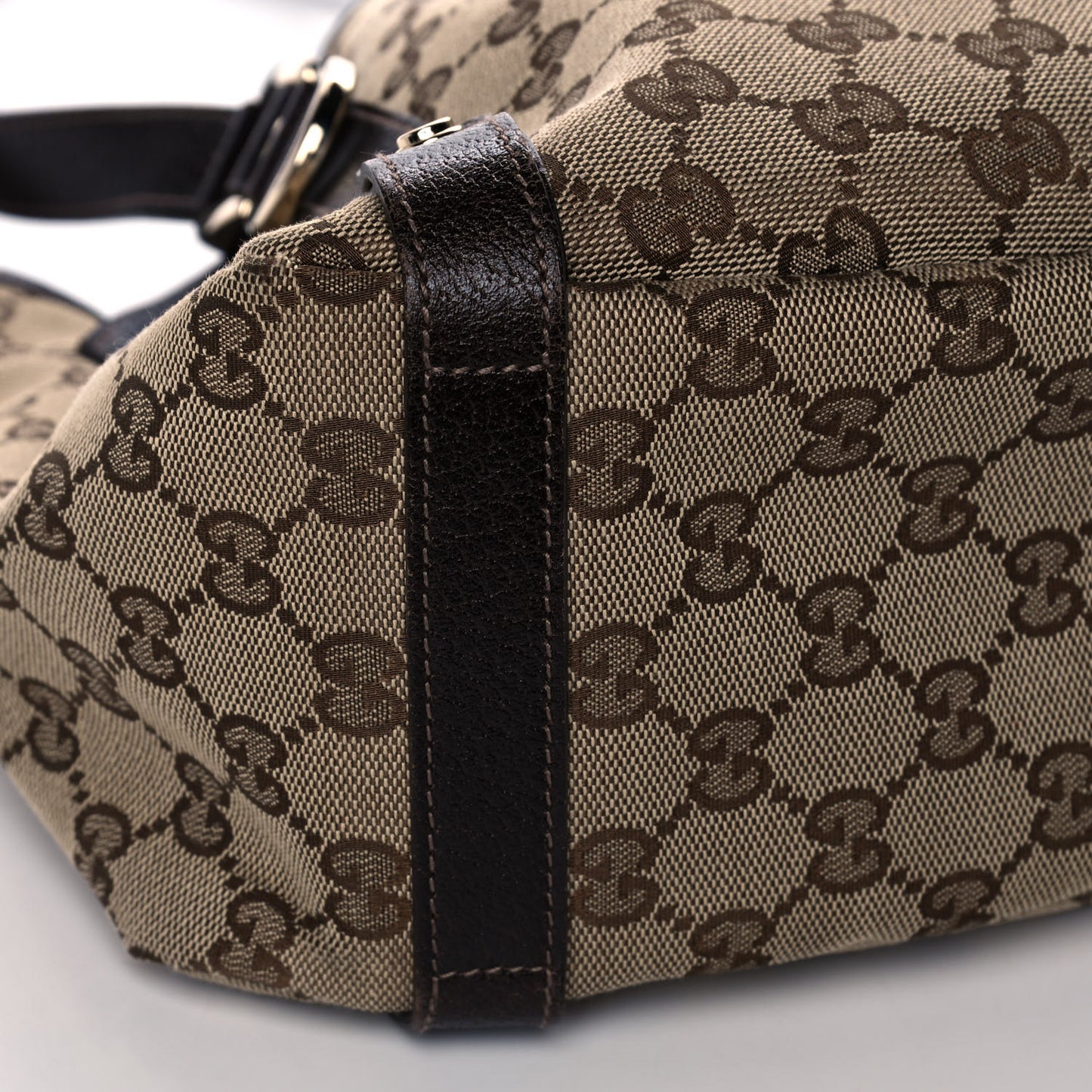 Monogram Medium Abbey Shoulder Bag Dark Brown