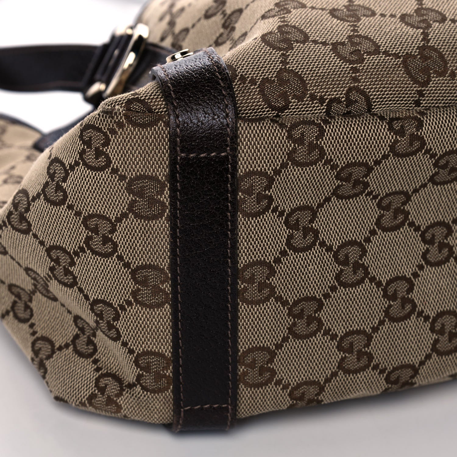 Gucci Monogram Medium Abbey Shoulder Bag Dark Brown 10 of 11