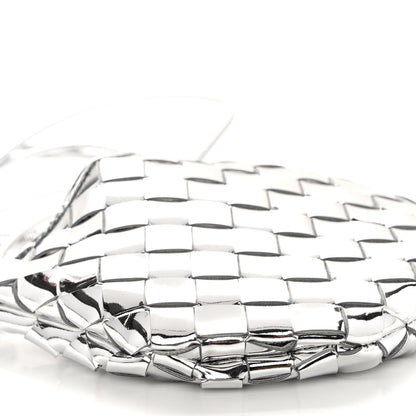 Bottega Veneta Mirror Laminated Nappa Intrecciato Mini Sardine Bag Silver 8 of 9