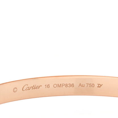 Cartier 18K Pink Gold LOVE Bracelet 16 4 of 5