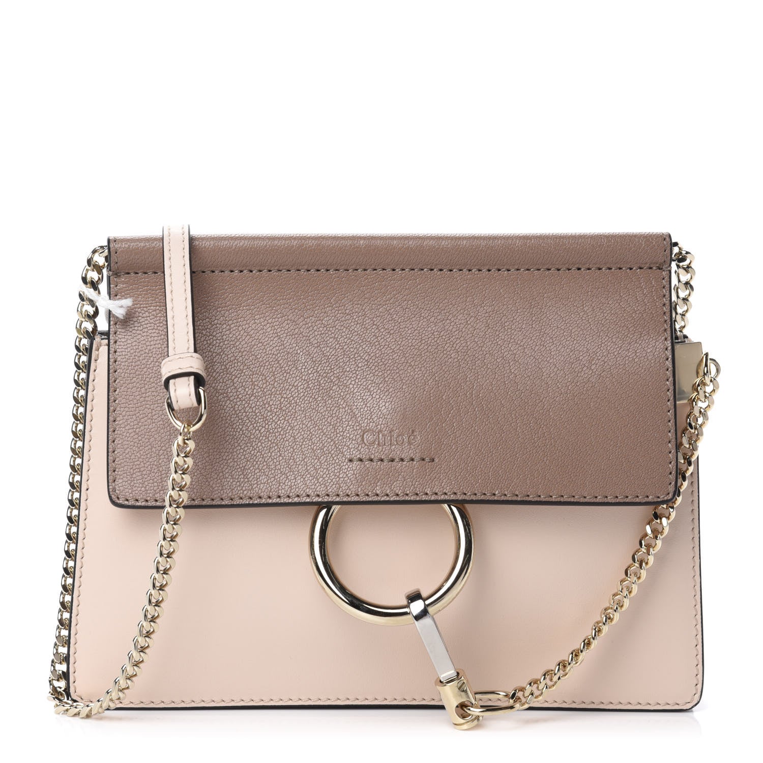 Chloe Goatskin Smooth Calfskin Mini Faye Chain Shoulder Bag Pink 1 of 10