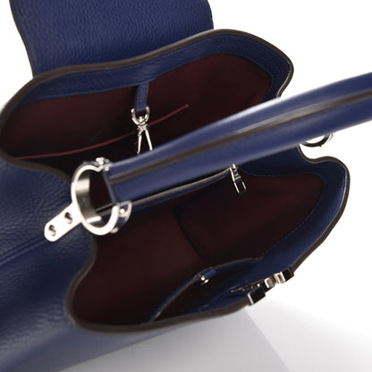 Louis Vuitton Taurillon Capucines MM Indigo 6 of 7