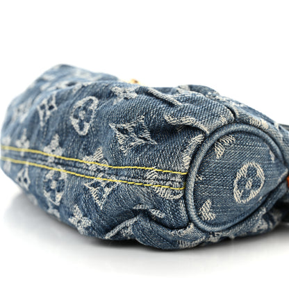 Louis Vuitton Monogram Denim Mini Pleaty Blue 9 of 10
