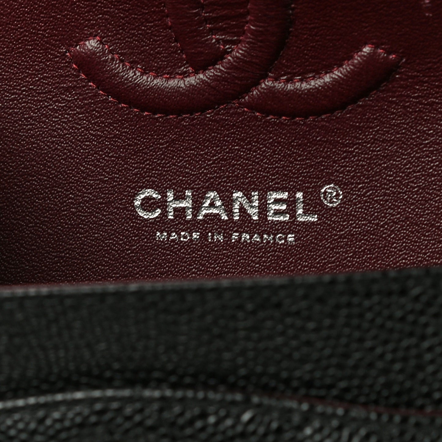 Caviar Quilted Small Double Flap Black
