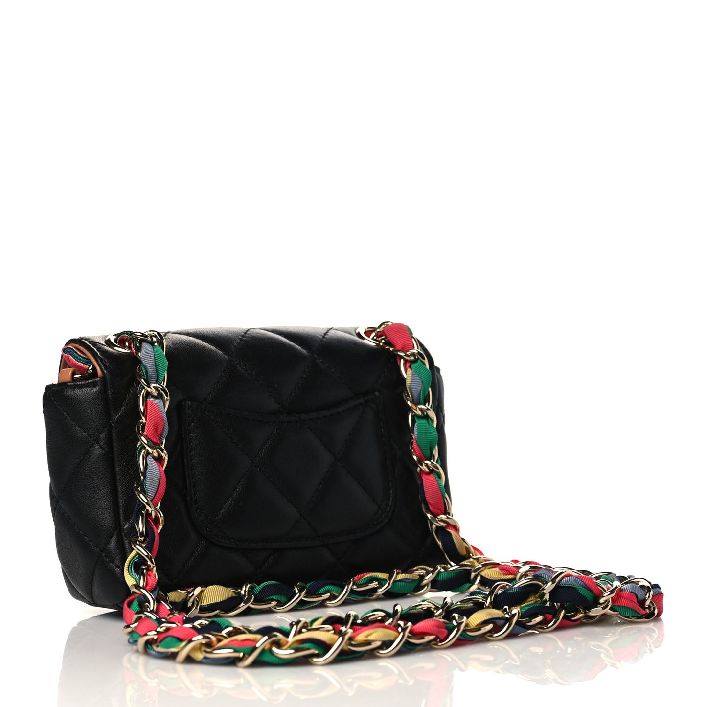 Lambskin Mixed Fibers Quilted Small Cocovado Flap Black