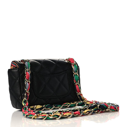 Chanel Lambskin Mixed Fibers Quilted Small Cocovado Flap Black 2 of 9