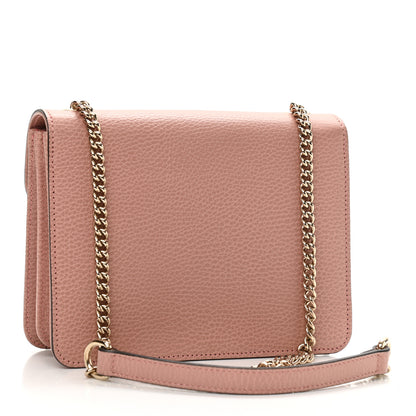 Gucci Dollar Calfskin Small Interlocking G Shoulder Bag Soft Pink 3 of 10
