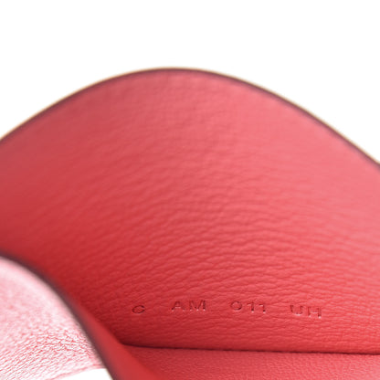 Hermes Epsom Evercolor Les Petits Chevaux Card Holder Ambre Brique Rouge H Rose Ete 7 of 8