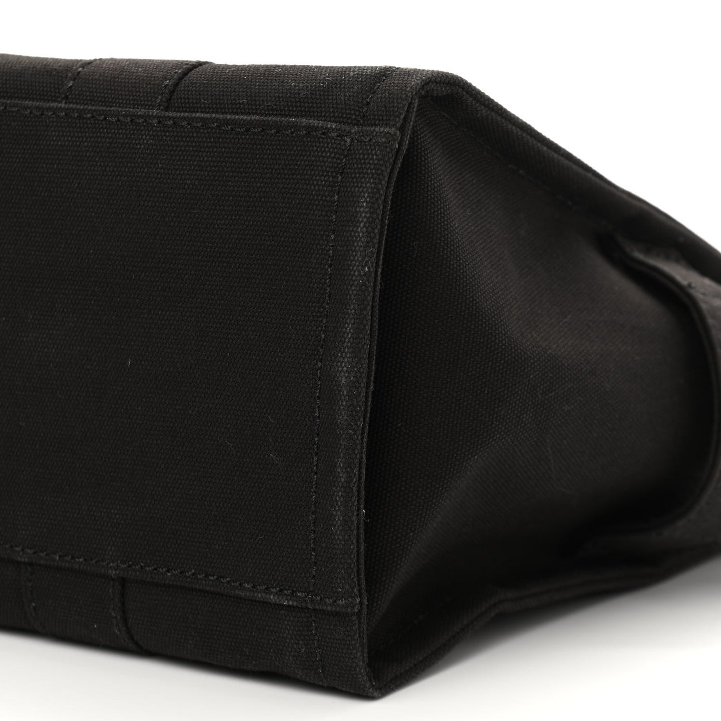 Cotton Canvas Medium The Traveler Tote Bag Black