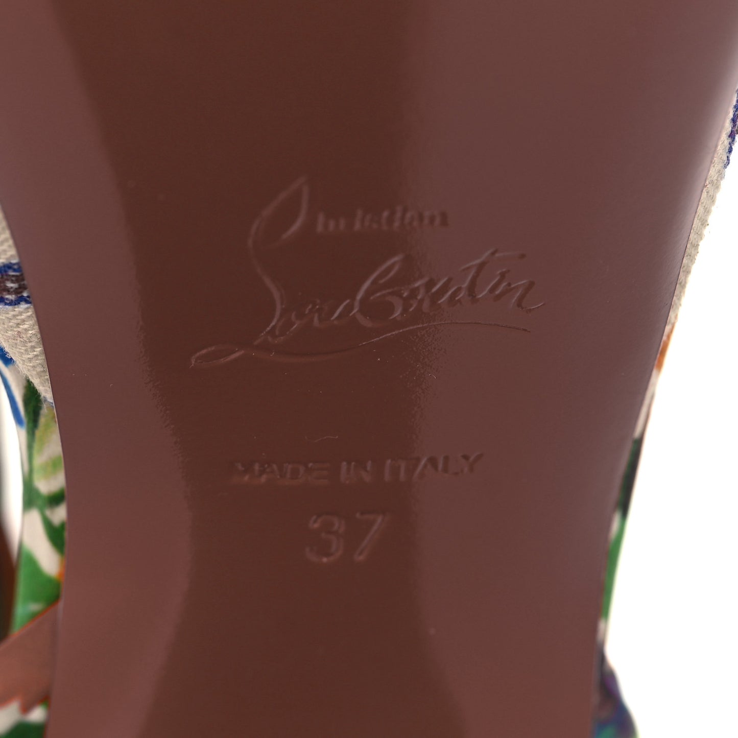 Crepe Satin Du Desert 130 Platform Sandal 37 Version Multicolor