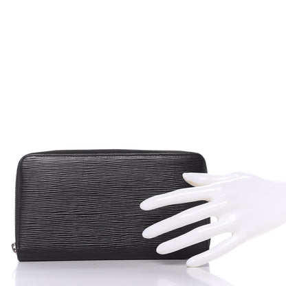 Louis Vuitton Epi Zippy Organizer Wallet Black 2 of 10