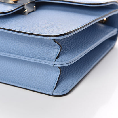 Gucci Dollar Calfskin Small Interlocking G Shoulder Bag Mineral Blue 9 of 10