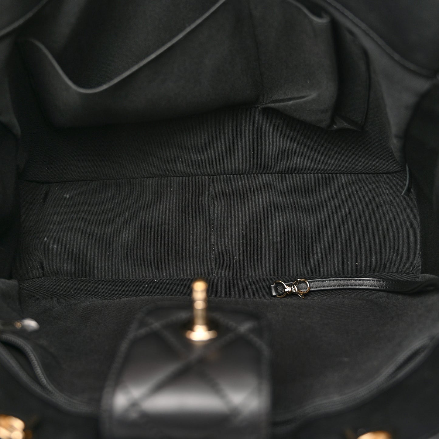 Calfskin Quilted Timeless Tote Black