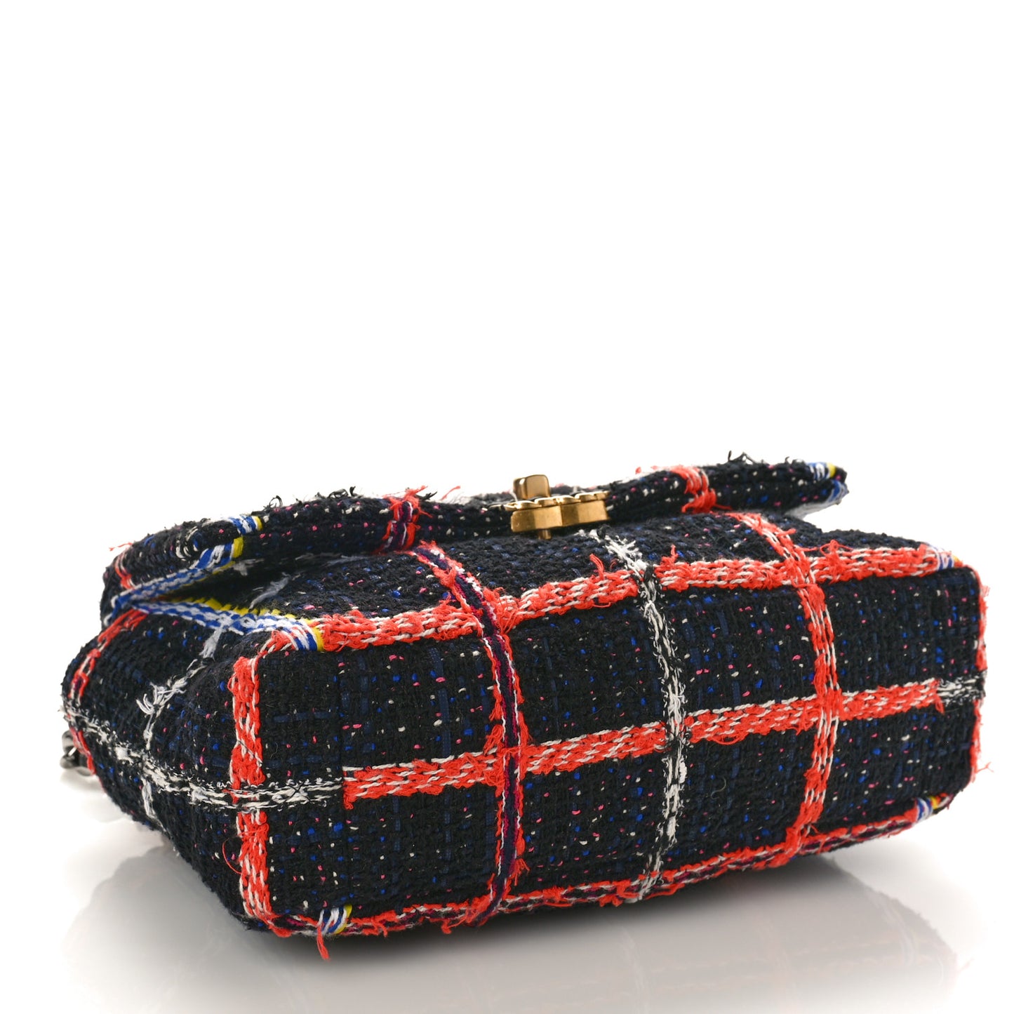 Tweed Quilted Medium Chanel 19 Flap Black Multicolor