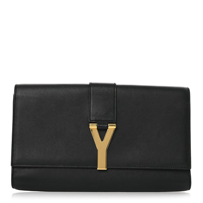 Saint Laurent Calfskin Classic Y Ligne Clutch Black 1 of 11