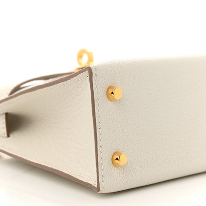 Hermes Chevre Mysore Mini Kelly Sellier 20 Mushroom 9 of 11