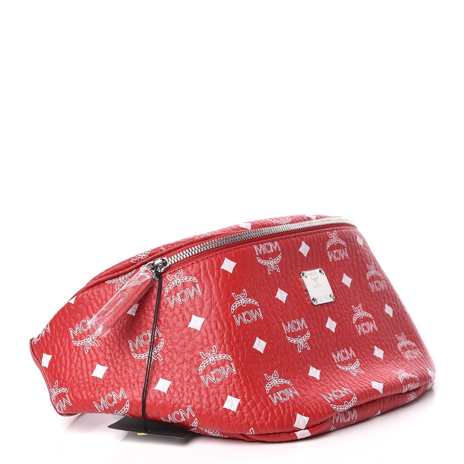 MCM Visetos Medium Stark Belt Bag Red 4 of 10