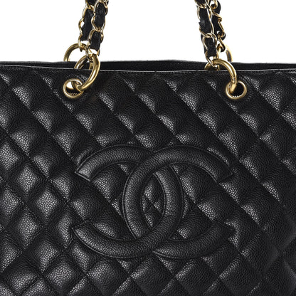 Chanel Caviar Quilted Grand Shopping Tote GST Black 10 of 10
