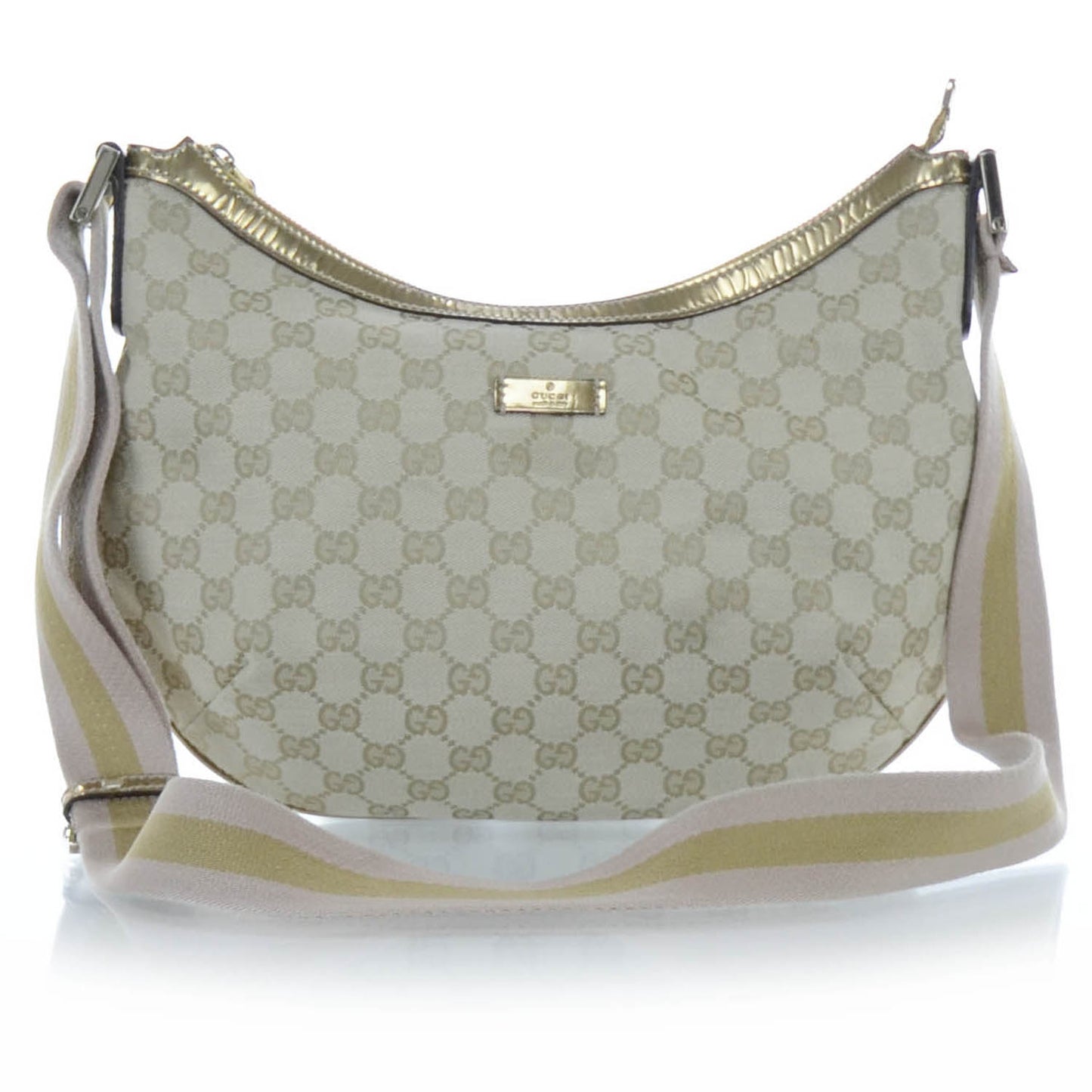 Monogram Medium Half Moon Hobo Metallic