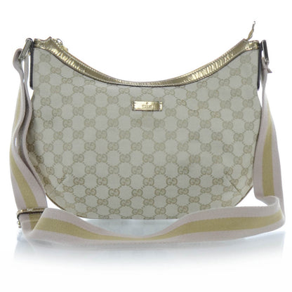 Gucci Monogram Medium Half Moon Hobo Metallic 1 of 8